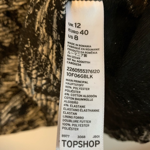 Topshop long sleeved layered dress size 8US - Picture 5 of 5